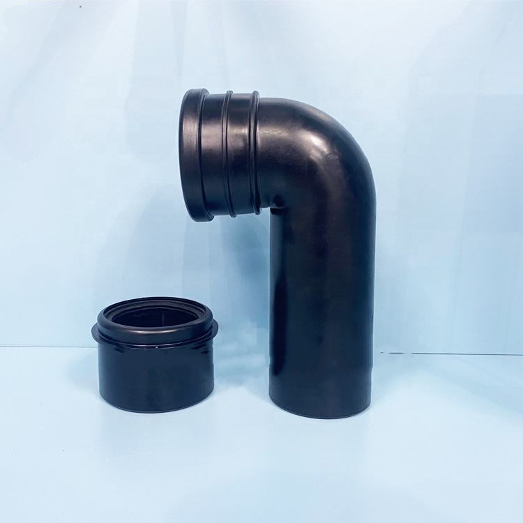 Modern design bathroom toilet faucet connection hidden water tank HDPE outlet elbow pipe