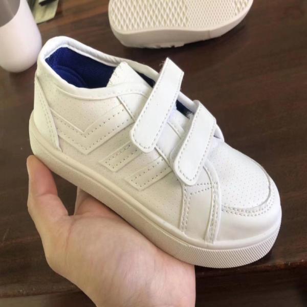 Stockpapa Girls White Velcro Trainers Kids Casual Dress Shoes Size 25 To 30