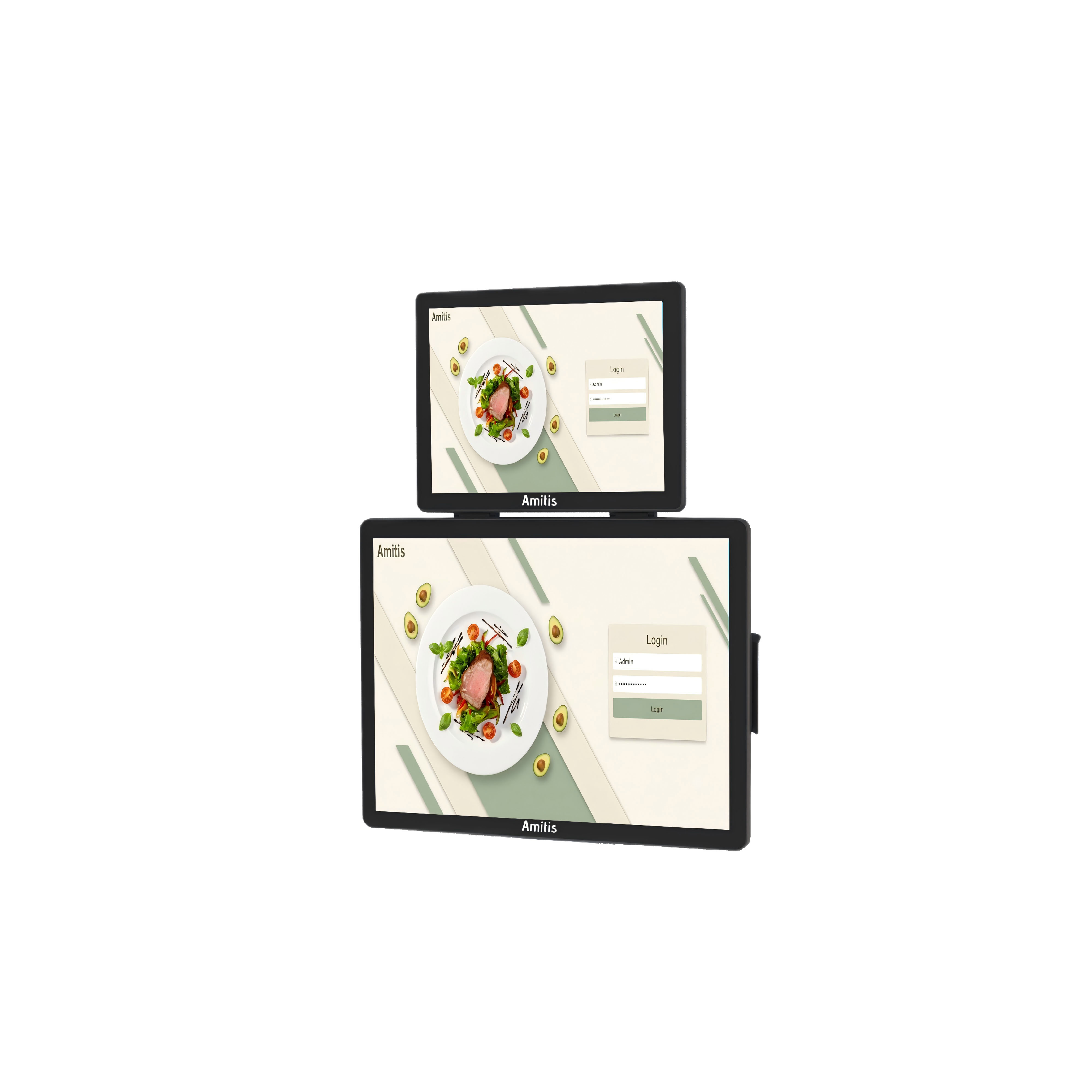 Space Saving Slim Android POS Register Rockchip RK3576 Processor For Boutique Stores Cafes