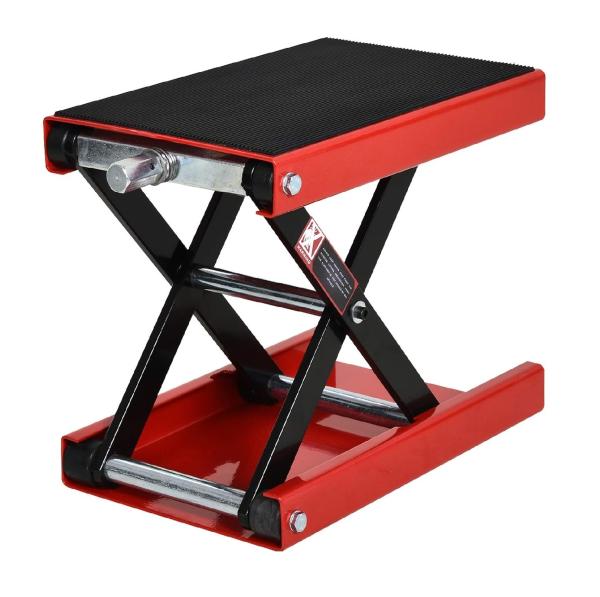 Cor Vermelha 500KG Ferro Motocicleta Reparação Lift Jack Siccor Levante Stand Borracha Antiderrapante Top Motocicleta Lift Jack