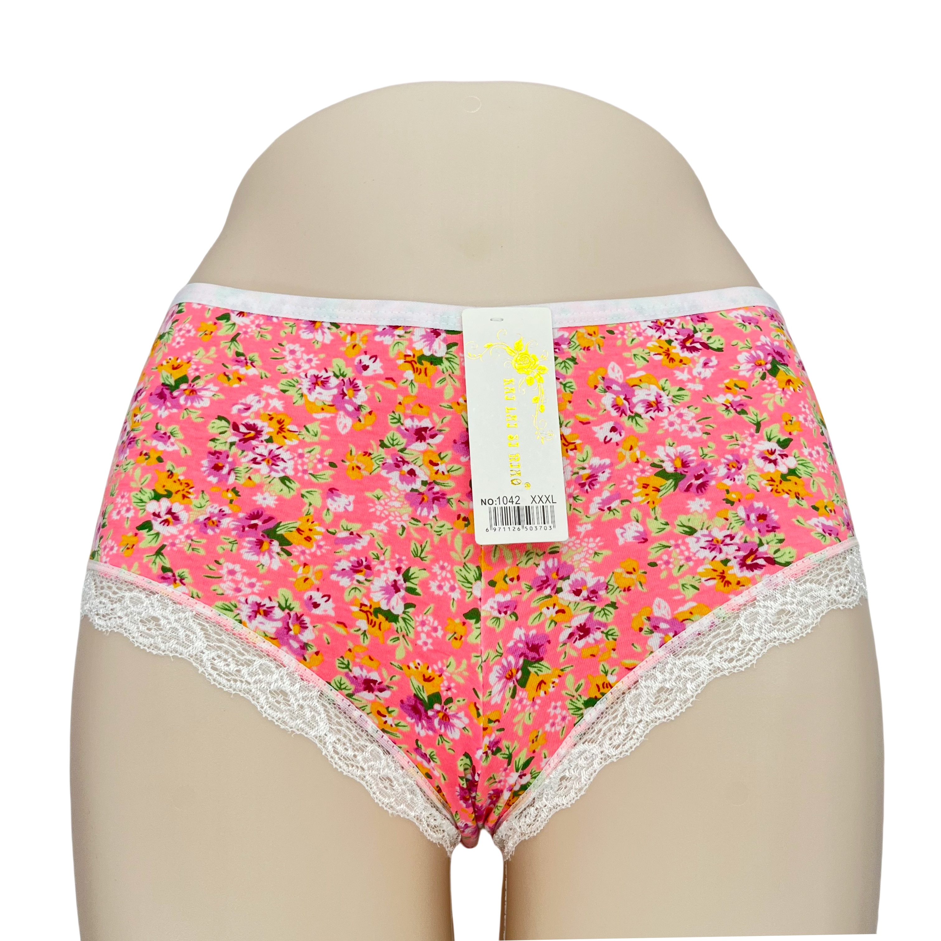 2024 New Style Women's Low Rise Lace Printing Floral Panties High Quality Ladies Brief Underwear Adult Wholesale Price