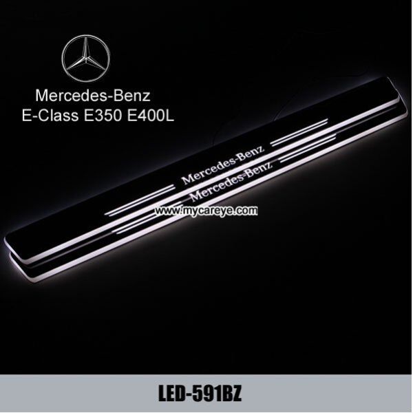 Mercedes-Benz E-Class E350 E400L car Moving LED lights sill door pedal