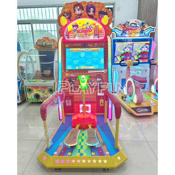 Монета Управляемый аркадный зал Спортивные видеоигры Супер скутер Выкуп билетов игровой автомат