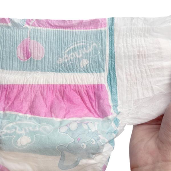 Colorful Grade A Disposable Baby Diapers with Free Samples and Wetness Indicator