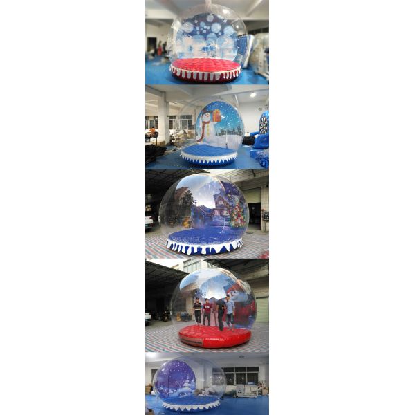decoração inflável grande do globo da neve do gramado de 4m/do globo neve da explosão
