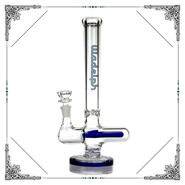 12''  Cross Style Glass Smoking Water Pipe With Inline Percolator Bongs