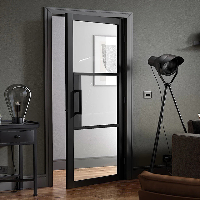 Villa Or House Heavy Duty Glazed Aluminum Casement Door Water Tightness
