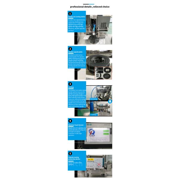 Semi - Auto Capsule Filling Machine 40000 Pcs/H For Powder Pellet