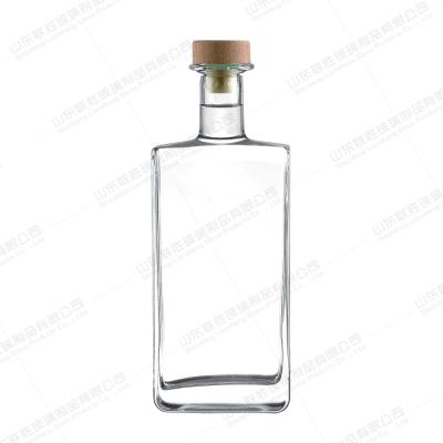 Screen Printing Glass Liquor Bottle For Nordic Rum Whisky Vodka