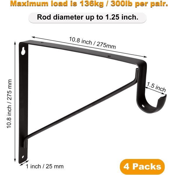 Черно-белый тяжеловесный шкаф полка Стерженьные скобки Образец Предлагаемые стенные полки