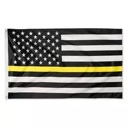 Digital Printing Polyester American Flag 3x5 Ft Thin Blue Yellow Red Green Gray Line Flags