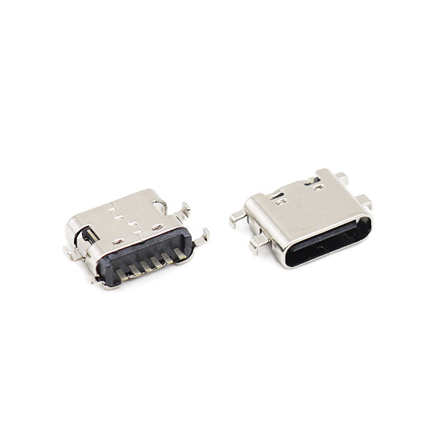 Тип женщина USB 6 Штырь плиты PCB гнезда соединителей c тонуть 0.8MM 3.1mm