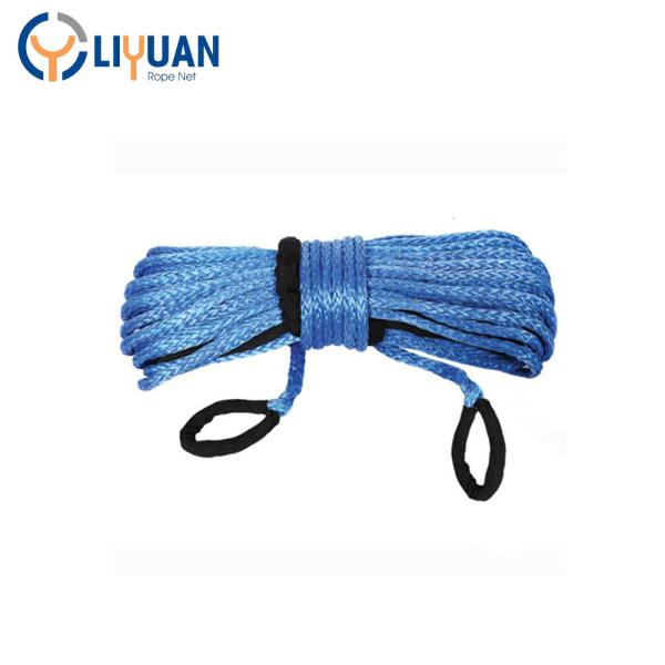 8 mm trançado UHMWPE estirador de guincho corda sintética para guincho resistente ao desgaste