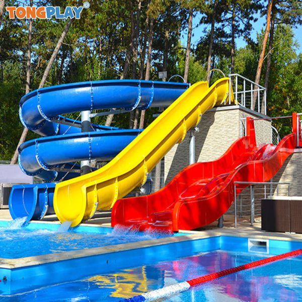 Kids Playground Equipment Outdoor Residential Pool Slide for in Ground Pools