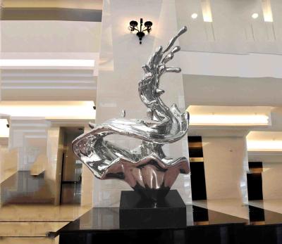 Customized Abstract Metal Sculpture , Modern Public Art Sculpture For Decoration
