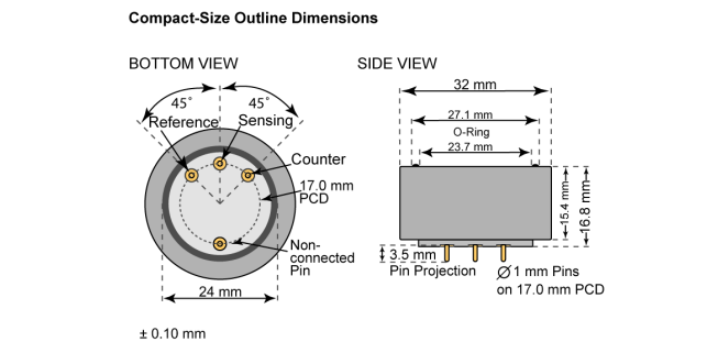 Контроль качества воздуха датчика 100 ppm газа алкоголя Alc/C-100 непрерывный