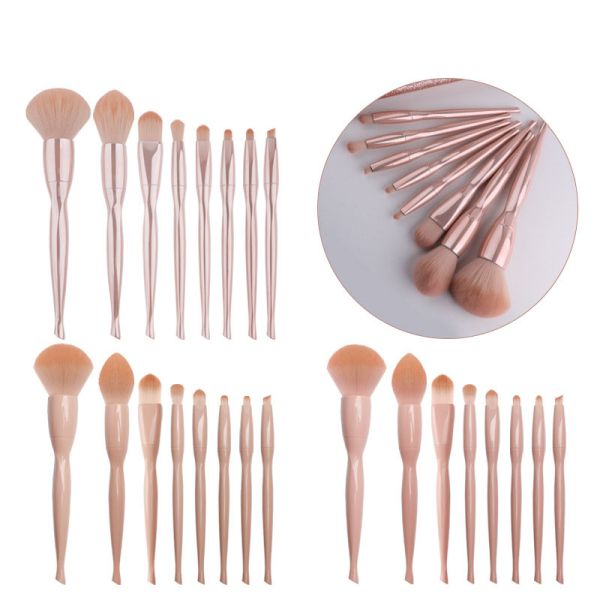 Premium Crystal Synthetic Makeup Brush Compact Designed For Makeup Artists