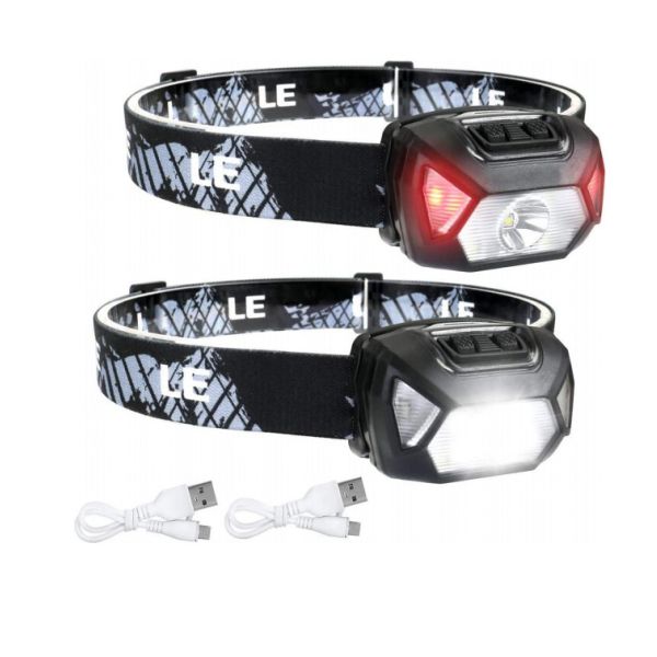2000 люменов красный и белый датчик водоустойчивое IP65 света работы Headlamp движения