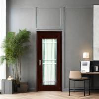 Porte en verre Juye WPC combinant la farine de bois et le plastique imperméable pour la performance