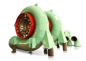 小さな100kWのフランシスタービン発電機 水力タービン