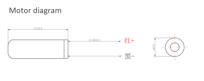 мотор для Teethbrusher, мотор 6*12mm микро- Coreless Dc вибромашины 1.5V 3.7V встроенный