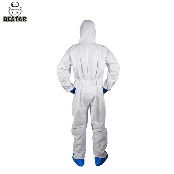 CE Certified Waterproof Microporous film Type 5/6 Disposable Protective Coverall for Painting