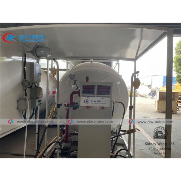10000liters 5tons LPG Skid Station With Pump Motor LPG Dispenser