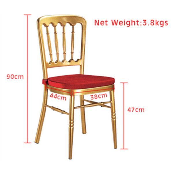 Aluminum Alloy Chiavari Dining Chairs For Banquet 35x2.5mm Tube Size