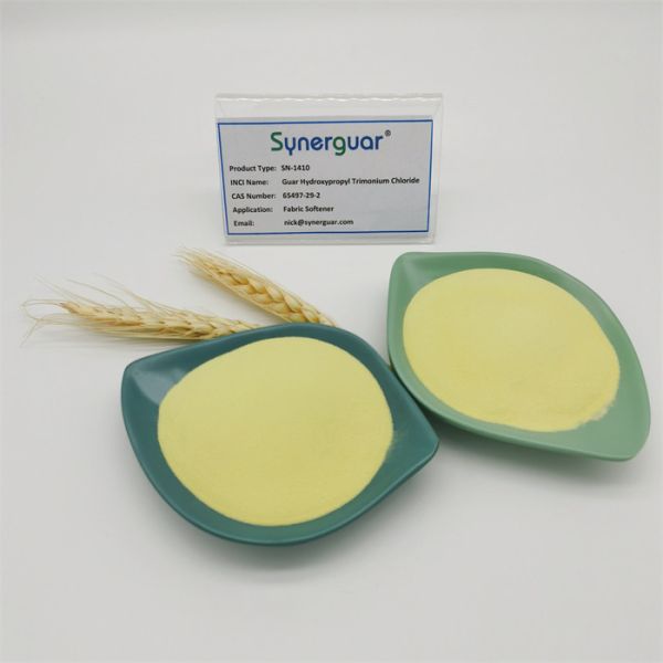 Камедь Guar с высоким стоить представлением имеет среднюю выкостность и низкую степень замещения для умягчителя ткани