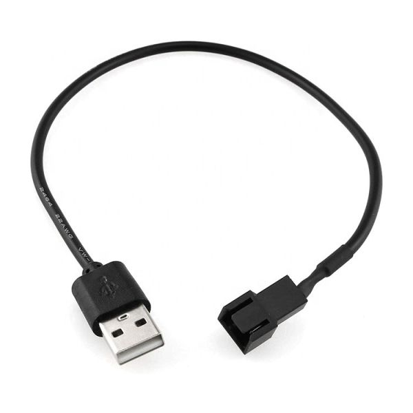 USB a 3 pin 4 pin Molex Femenino PWM 5V Cuerpo de ordenador Frescor de refrigeración del ventilador Adaptador de alimentación Conector de cable