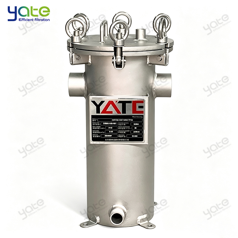 Corrosion‑Resistant SS304/316 Basket Filter Chemical Plant Process Liquid Small