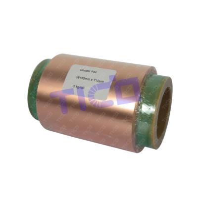 Folha de cobre de bateria de lítio de 300 mm para substrato de ânodo da bateria