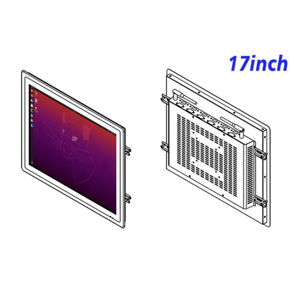 17-Inch Reliable Linux Monitor for Industrial Operations and Security Panels