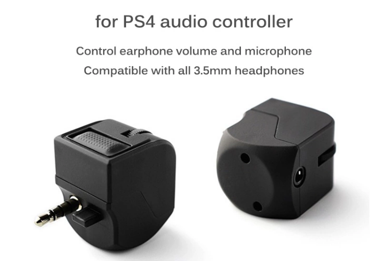 3.5mm Audio Jack For PS4 Game Controller Headset Adapter With Mic Volume Control For PlayStation 4