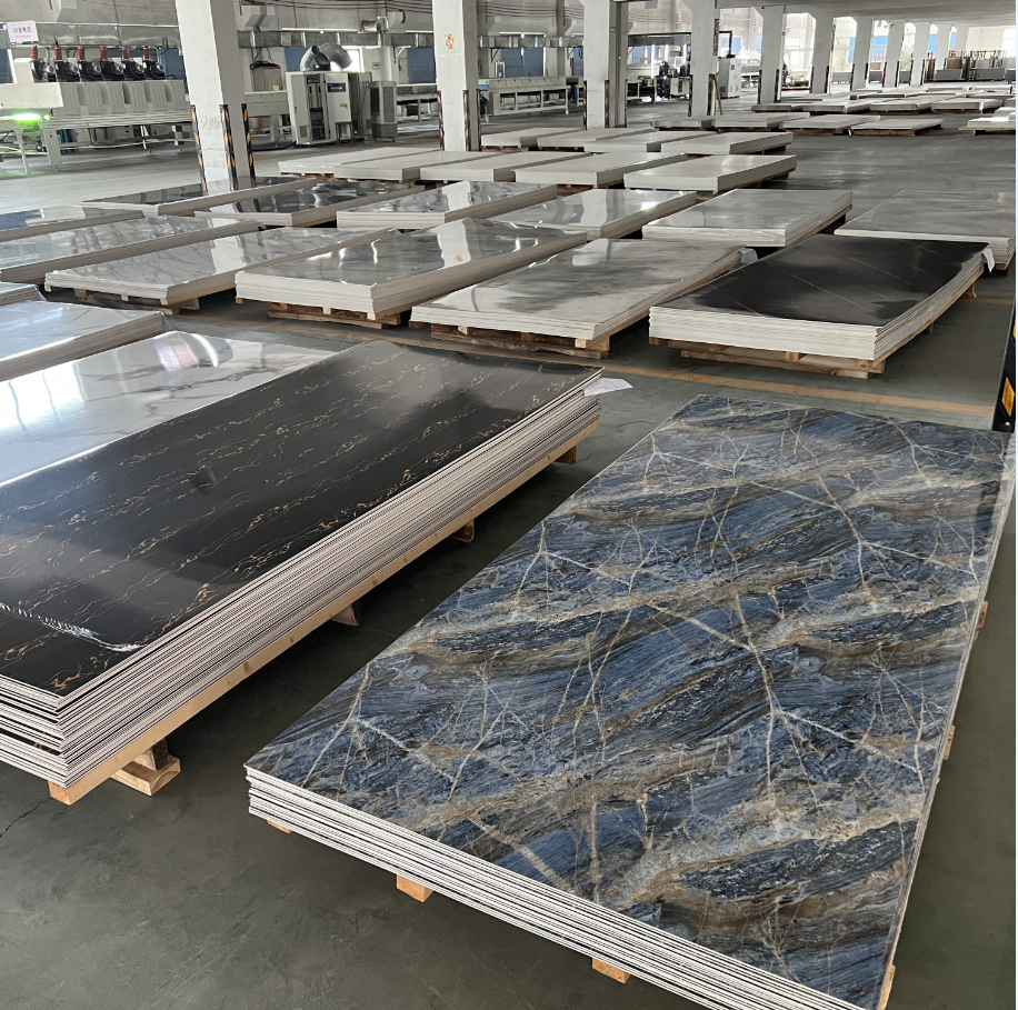 Panel de pared de mármol SPC a prueba de fuego con 25 años de vida útil