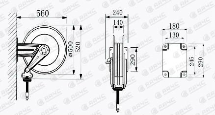 Ремонт автомобилей оборудований гаража шланга вьюрка масла тавота углерода AA4C стальной