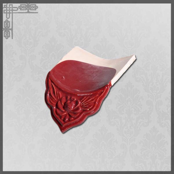 Buddhist Temple Antique Red Roof Tiles Chinese Roof Ornaments Handmade Sculpture