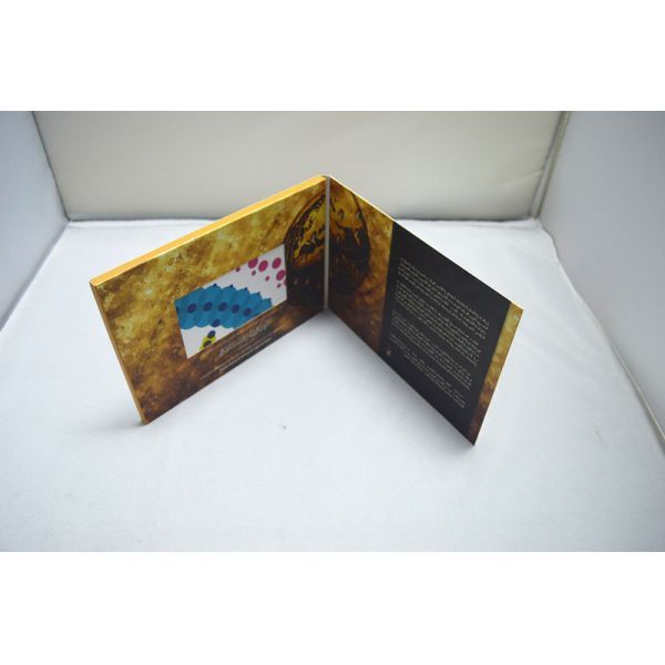 Portable Foldable LCD Gift Card Hard Paper Cover For Medicine Industry
