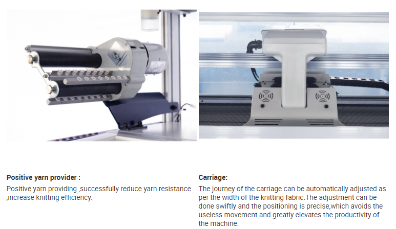 Small Carriage Shoe Upper 14G Flat Knitting Machine