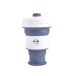 550 ml de 18 oz de silicone dobrável xícaras de café de silicone produtos domésticos branco