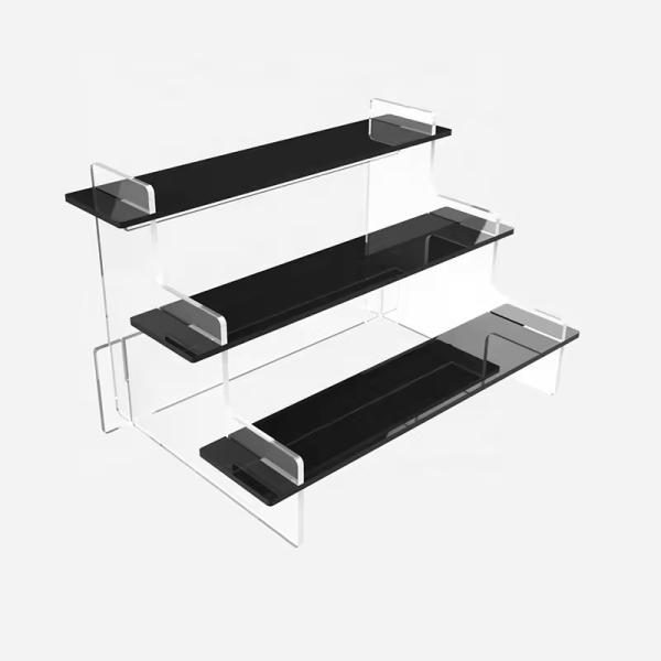3 Nível Acrílico Display Riser Para Cupcakes Perfumes Figuras Brinquedos Doces sobremesa