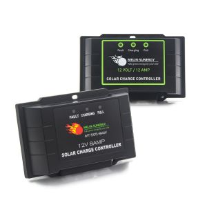 Compact 8A PWM Solar Charge Controller with LED Indicator and 2 Years Warranty for 12V 24V Systems