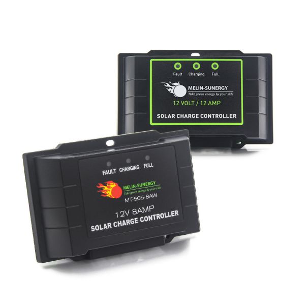Compact 8A PWM Solar Charge Controller with LED Indicator and 2 Years Warranty for 12V 24V Systems
