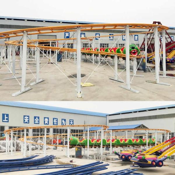 Mini Roller Coaster Ride 380V Voltage Track Length 120m Power 6KW