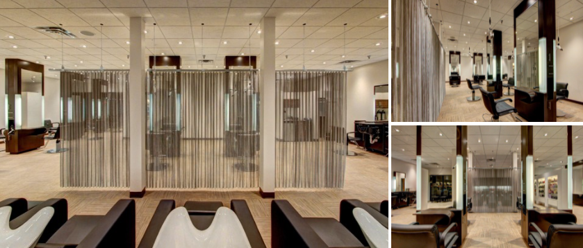 Diamond Hole Architectural Metal Coil Curtain 5mm 6mm Wire Diameter