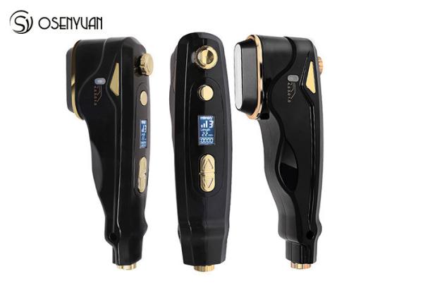 Black HIFU Beauty Machine , Radio Frequency Devices For Skin Tightening