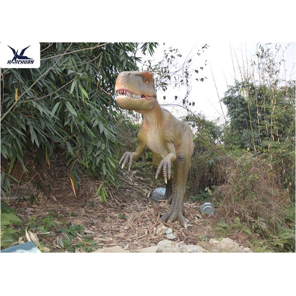 Realistic Simulated Life Size Model Dinosaurs With Abdominal Breathing