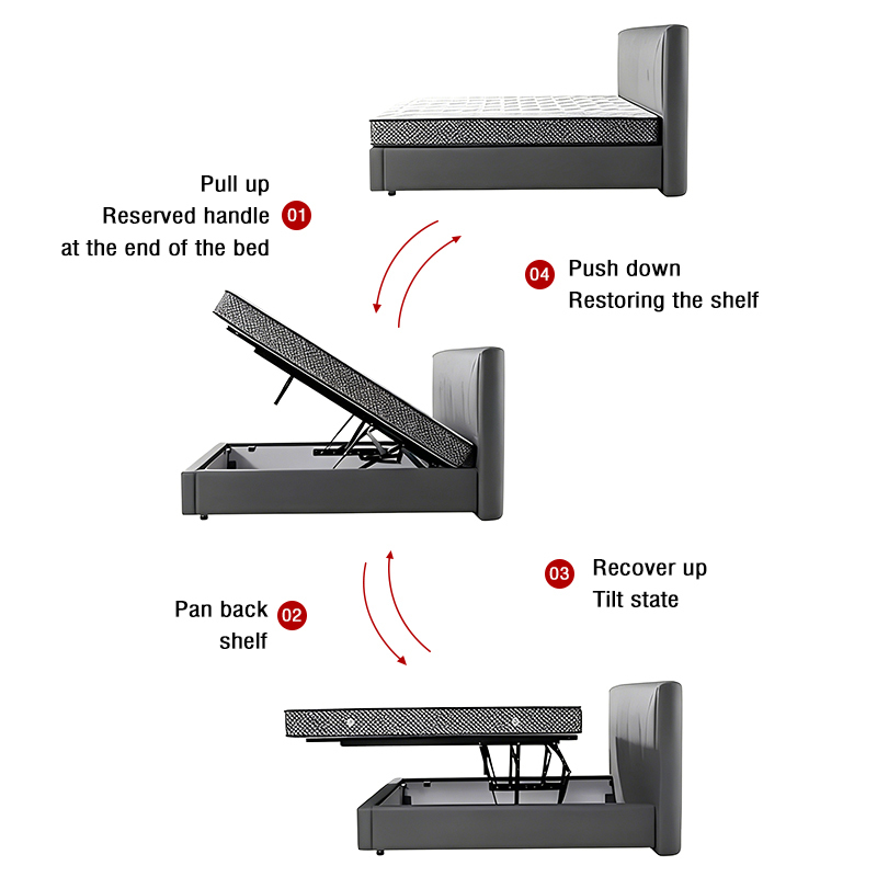 Adjustable Folding Bed Hydraulic Lifting Mechanism Gas Spring Lifting Hinge Storage & Folding Furniture Accessories