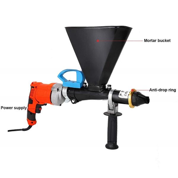 Grout Gun for Electric Mortar Pump 700W Mortar Press Mortar Sprayer with 2 Nozzles