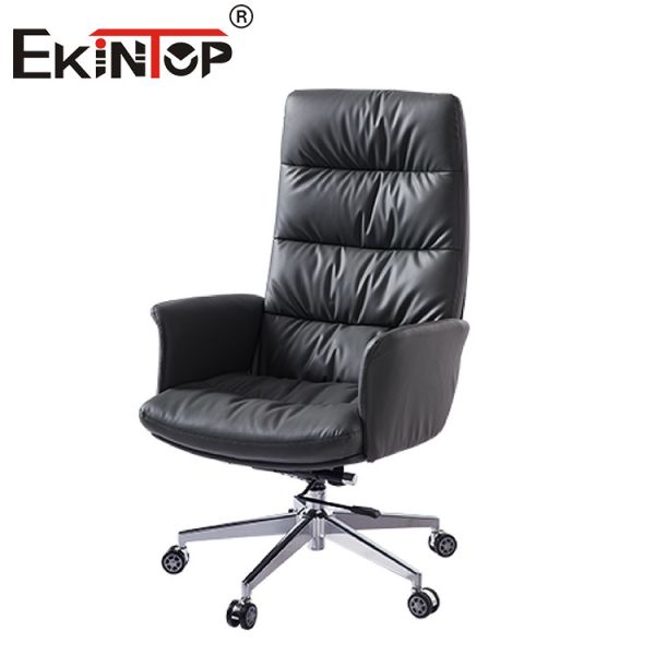 Исполнительная современная черная чистая кожаного стула легкая для офисной мебели высокой назад
